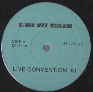 【廃盤LP】VA / LIVE CONVENTION '81