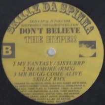 【廃盤新品12inch】SKILLZ DA SPINNA / BOMBS OVER BATMAN_画像2