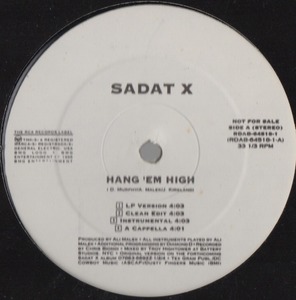 【廃盤12inch】SADAT X / HANG 'EM HIGH