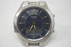 [2-81] CASIO カシオ LINEAGE リニエージ LCW-M200 マルチバンド5 ソーラー電波時計 ネイビー文字盤 メンズ 腕時計 ベルト 尾錠 純正品