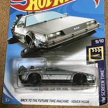 108, BACK TO THE FUTURE TIME MACHINE - HOVER MODE, デロリアン, ベーシックカー【ホットウィール】 同梱可 _画像1