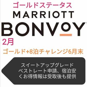 マリオットプラチナチャレンジ8泊+ゴールド来年6月末まで