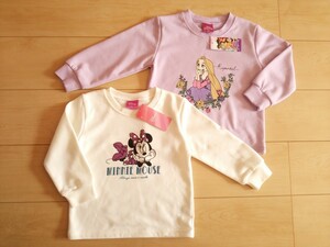 子供服Disney*新品トレーナー*女児２枚セット*ディズニー*ミニーマウス*ラプンツェル