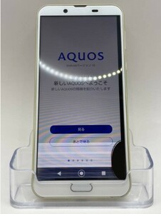 （A-1248）【爆速発送・土日発送可】　AQUOS sense 2　イエロー　32GB　利用制限　〇　1円スタート Android　【キャリア・SIMフリー】