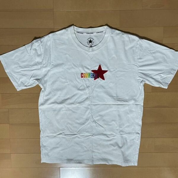 converse Tシャツ　 ホワイト　 半袖　Lサイズ　白