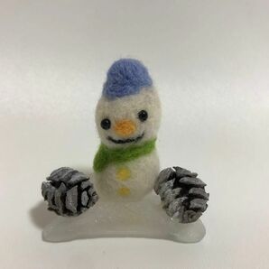 ハンドメイド 雪だるま