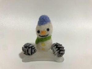 ハンドメイド 雪だるま