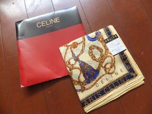 未使用品！CELINEセリーヌの大判ハンカチーフ！