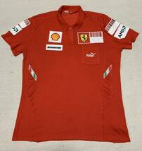 プーマ　PUMA フェラーリ　F1 支給　ポロシャツ　2008 used_画像1