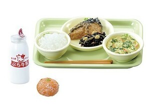 内袋未開封 リーメント◆好きな教科は給食です　5.最悪。牛乳のフタ死んだー　 ミニチュア 　みかん　牛乳