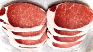 ^_^/1 листов на 93 иен [ для бизнеса оптимальный 150 листов ] America производство свинья мясо для жаркого примерно 90g Poe shon cut 13.5kg0