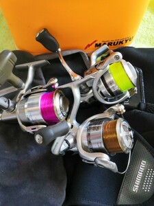 リール　中古良品　3台　トーナメント2500　カルディア2500　バイオマスターMg2000 ダイワ シマノ Daiwa SHIMANO　