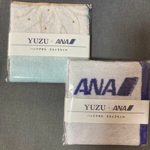 ANA 機内販売 限定 羽生結弦 ハンドタオル 2枚セット