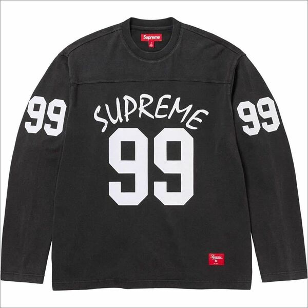 送料無料 S 黒 Supreme 99 L/S Football Top Black シュプリーム フットボール トップ Tシャツ ロンT ブラック 24SS Box Logo 新品未使用