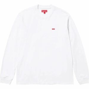 送料無料 M 白 Supreme Small Box Logo L/S Tee White 23FW シュプリーム スモール ボックスロゴ ロンT Tシャツ ホワイト ステッカー 新品