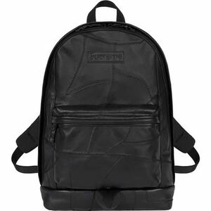 送料無料 黒 Supreme Patchwork Leather Backpack Black 19FW シュプリーム パッチワーク レザー パックパック box logo ボックスロゴ 