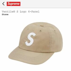 送料無料 ベージュ Supreme Ventile S Logo 6-Panel Cap Stone 21FW シュプリーム ベンタイル Sロゴ 6パネル キャップ 帽子 box 新品未使用