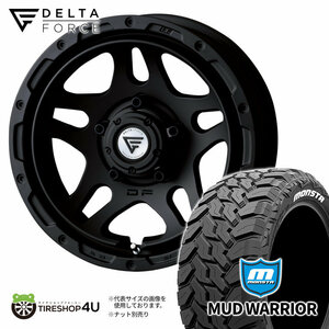 4本セット DELTAFORCE OVERLANDER 16x6.0J 5/139.7 -5 MB MONSTA MUD WARRIOR M/T 235/70R16 ホワイトレター ジムニーシエラ JB74 JB43