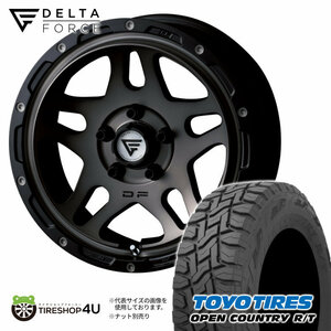 4本セット DELTAFORCE OVERLANDER 16x7.0J 5/114.3 +35 MSP TOYO OPEN COUNTRY R/T 215/70R16 ブラックレター デリカD5 DELICA D:5