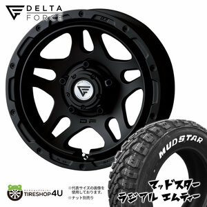 4本セット DELTAFORCE OVERLANDER 16x6.0J 5/139.7 -5 MB MUDSTAR RADIAL M/T 225/70R16 ホワイトレター ジムニーシエラ JB74 JB43