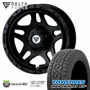 4本セット DELTAFORCE OVERLANDER 16x6.0J 5/139.7 -5 MB TOYO OPEN COUNTRY A/T3 225/70R16 ブラックレター ジムニーシエラ JB74 JB43