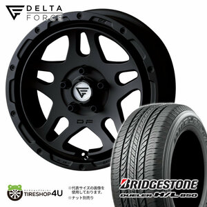 4本セット DELTAFORCE OVERLANDER 16x7.0J 5/114.3 +35 MB BRIDGESTONE DUELER H/L850 215/70R16 ブラックレター デリカD5 DELICA D:5