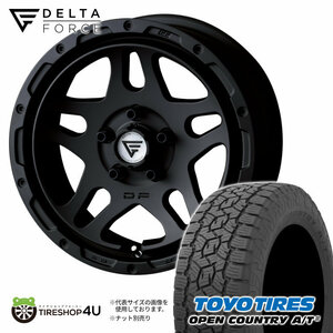 4本セット DELTAFORCE OVERLANDER 16x7.0J 5/114.3 +35 MB TOYO OPEN COUNTRY A/T3 245/70R16 ブラックレター デリカD5 カスタム車