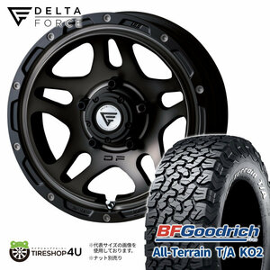 4本セット DELTAFORCE OVERLANDER 16x6.0J 5/139.7 -5 MSP BFGoodrich All-Terrain T/A KO2 225/75R16 ホワイトレター ジムニーシエラ JB74