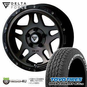 4本セット DELTAFORCE OVERLANDER 16x7.0J 5/114.3 +35 MSP TOYO OPEN COUNTRY A/T EX 205/65R16 ホワイトレター ヤリスクロス