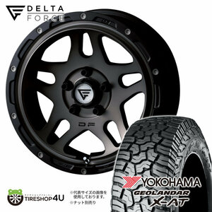 4本セット DELTAFORCE OVERLANDER 16x7.0J 5/114.3 +35 MSP YOKOHAMA GEOLANDAR X-AT G016 235/70R16 ホワイトレター デリカD5 DELICA D:5