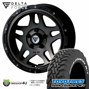 4本セット DELTAFORCE OVERLANDER 16x7.0J 5/114.3 +35 MSP TOYO OPEN COUNTRY M/T 225/75R16 ホワイトレター デリカD5 カスタム車