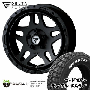 4本セット DELTAFORCE OVERLANDER 16x7.0J 5/114.3 +35 MB MUDSTAR RADIAL M/T 215/65R16 ホワイトレター カローラクロス デリカD5