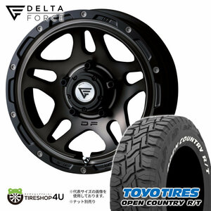 4本セット DELTAFORCE OVERLANDER 16x6.0J 5/139.7 -5 MSP TOYO OPEN COUNTRY R/T 235/70R16 ホワイトレター ジムニーシエラ JB74 JB43