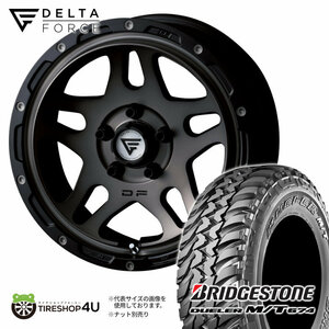 4本セット DELTAFORCE OVERLANDER 16x7.0J 5/114.3 +35 MSP BRIDGESTONE DUELER M/T674 225/75R16 ホワイトレター デリカD5 カスタム車