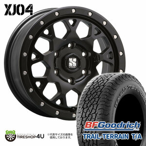 4本セット XTREME-J XJ04 18x8.0J 6/139.7 +20 SBK BFGoodrich TRAIL-TERRAIN T/A 265/65R18 ホワイトレター プラド FJクルーザー