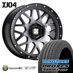 4本セット XTREME-J XJ04 20x8.5J 6/139.7 +18 GBM TOYO PROXES SPORT SUV 265/50R20 ブラックレター プラド ハイラックス