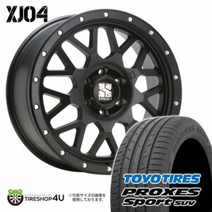 4本セット XTREME-J XJ04 20x8.5J 6/139.7 +18 SBK TOYO PROXES SPORT SUV 265/50R20 ブラックレター プラド ハイラックス