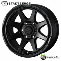 4本セット WEDS STADTBERGE 16x6.5J 6/139.7 +38 SMB TOYO OPEN COUNTRY R/T 215/65R16 ホワイトレター ハイエース 200系_画像1