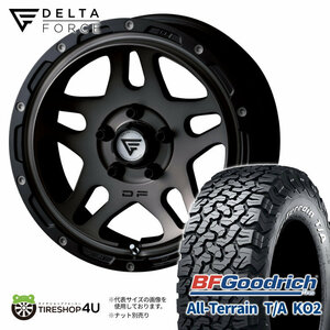 4本セット デルタフォース オーバーランダー OVERLANDER 16x7.0J 5/114.3 +35 MSP BFG オールテレーン T/A KO2 225/70R16 WL デリカD5