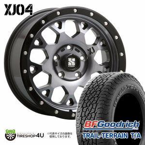 4本セット XTREME-J XJ04 18x8.0J 5/127 +35 GBM BFグッドリッチ トレイルテレーン T/A 285/60R18 BL ジープ ラングラー JL JK