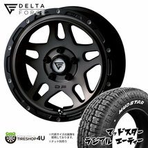 4本セット デルタフォース オーバーランダー OVERLANDER 16x7.0J 5/114.3 +35 MSP MUDSTAR マッドスター ラジアル A/T 205/60R16 WL 90ノア_画像1