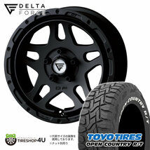 4本セット デルタフォース オーバーランダー OVERLANDER 16x7.0J 5/114.3 +35 MB TOYO トーヨー オープンカントリー R/T 225/70R16 WL D5_画像1