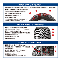 4本セット XTREME-J XJ04 17x8.0J 6/139.7 +20 SBK BFグッドリッチ マッドテレーン T/A KM3 265/70R17 BL プラド FJクルーザー_画像10