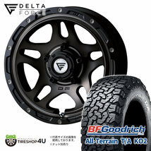 4本セット デルタフォース オーバーランダー OVERLANDER 16x6.0J 5/139.7 -5 MSP BFG オールテレーン T/A KO2 235/70R16 WL ジムニーシエラ_画像1