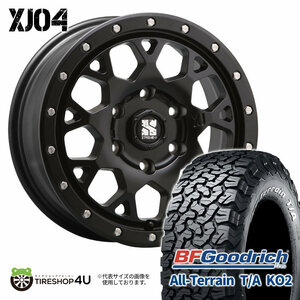 4本セット XTREME-J XJ04 18x8.0J 6/139.7 +20 SBK BFグッドリッチ オールテレーン T/A KO2 285/65R18 WL FJクルーザー