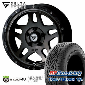 4本セット デルタフォース オーバーランダー OVERLANDER 16x7.0J 5/114.3 +35 MSP BFG トレイルテレーン T/A 225/75R16 WL デリカD5