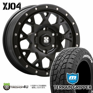 4本セット XTREME-J XJ04 18x8.0J 6/139.7 +20 SBK MONSTA モンスタ テレーングリッパー A/T 285/60R18 WL FJクルーザー プラド 外径up