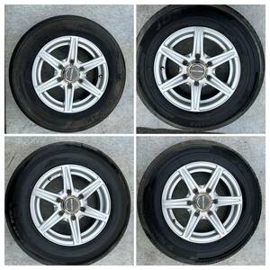 ★★【注目】200系トヨタハイエース/レジアスエース　１５インチホイール　YOKOHAMA3本+BRIDGESTONE1本　195/80R15　タイヤ４本セット★★