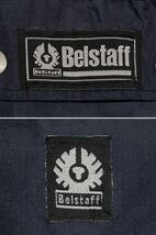 【Belstaff】ブラックナイロン モーターサイクル ジャケットsize M ヴィンテージ/ベルスタッフ トライアルマスター ライダース 黒 90s_画像3