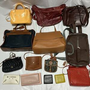 [1 иен ~] брендовая сумка кошелек мелкие вещи суммировать 14 позиций комплект COACH BOTTEGA VENETA BALLY aniary Felisi BALENCIAGA Paul Smith и т.п. 